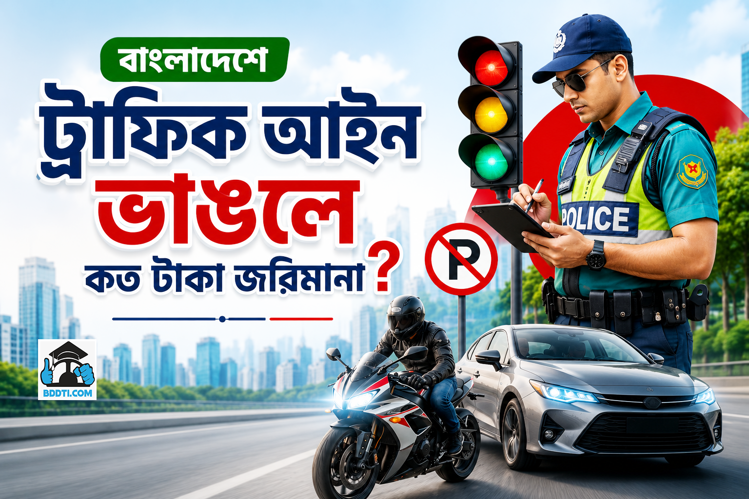 বাংলাদেশে ট্রাফিক জরিমানা কত?