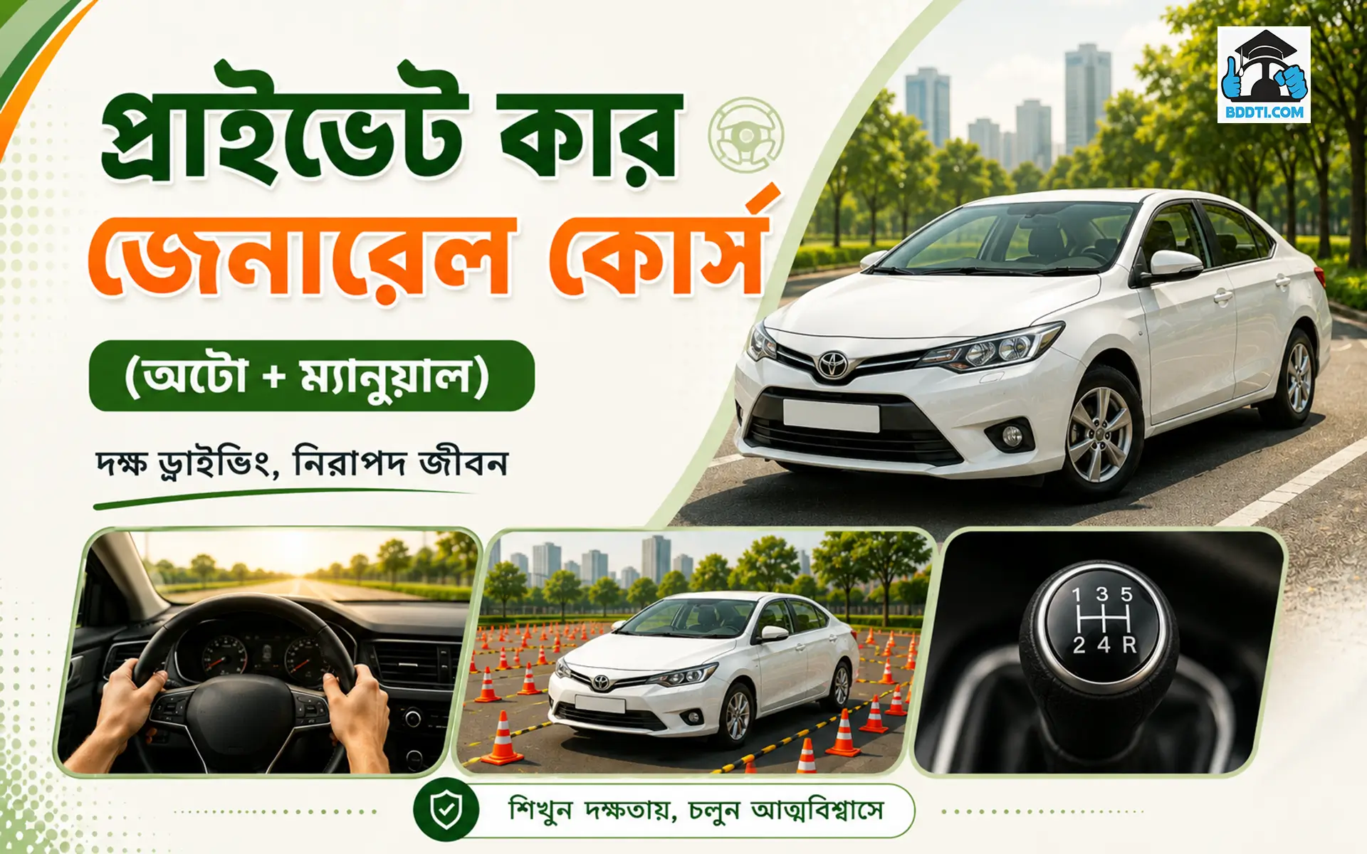 প্রাইভেট কার জেনারেল কোর্স (অটো+ম্যানুয়াল)