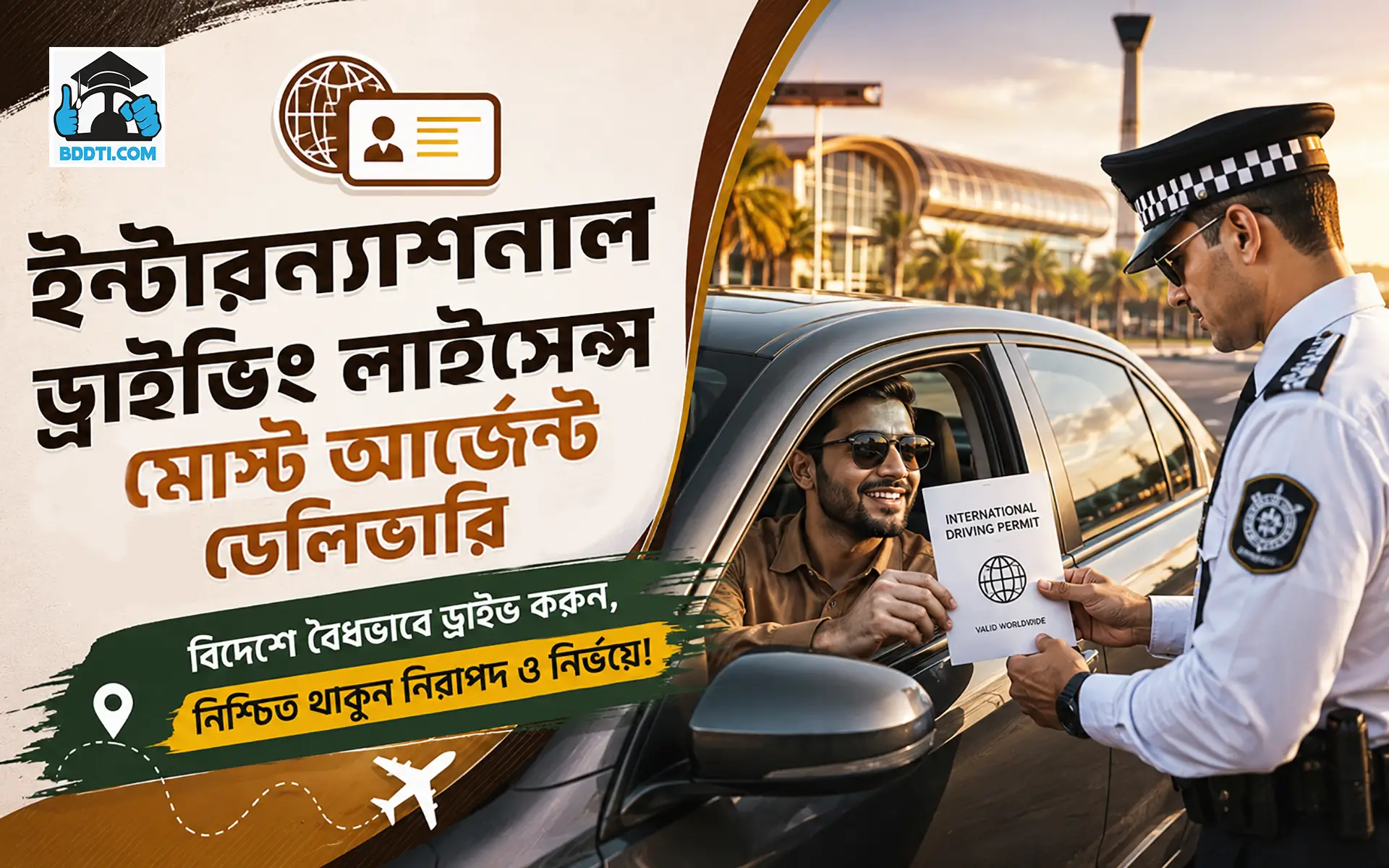 ইন্টারন্যাশনাল ড্রাইভিং লাইসেন্স - BRTA (মোস্ট আর্জেন্ট ডেলিভারি)