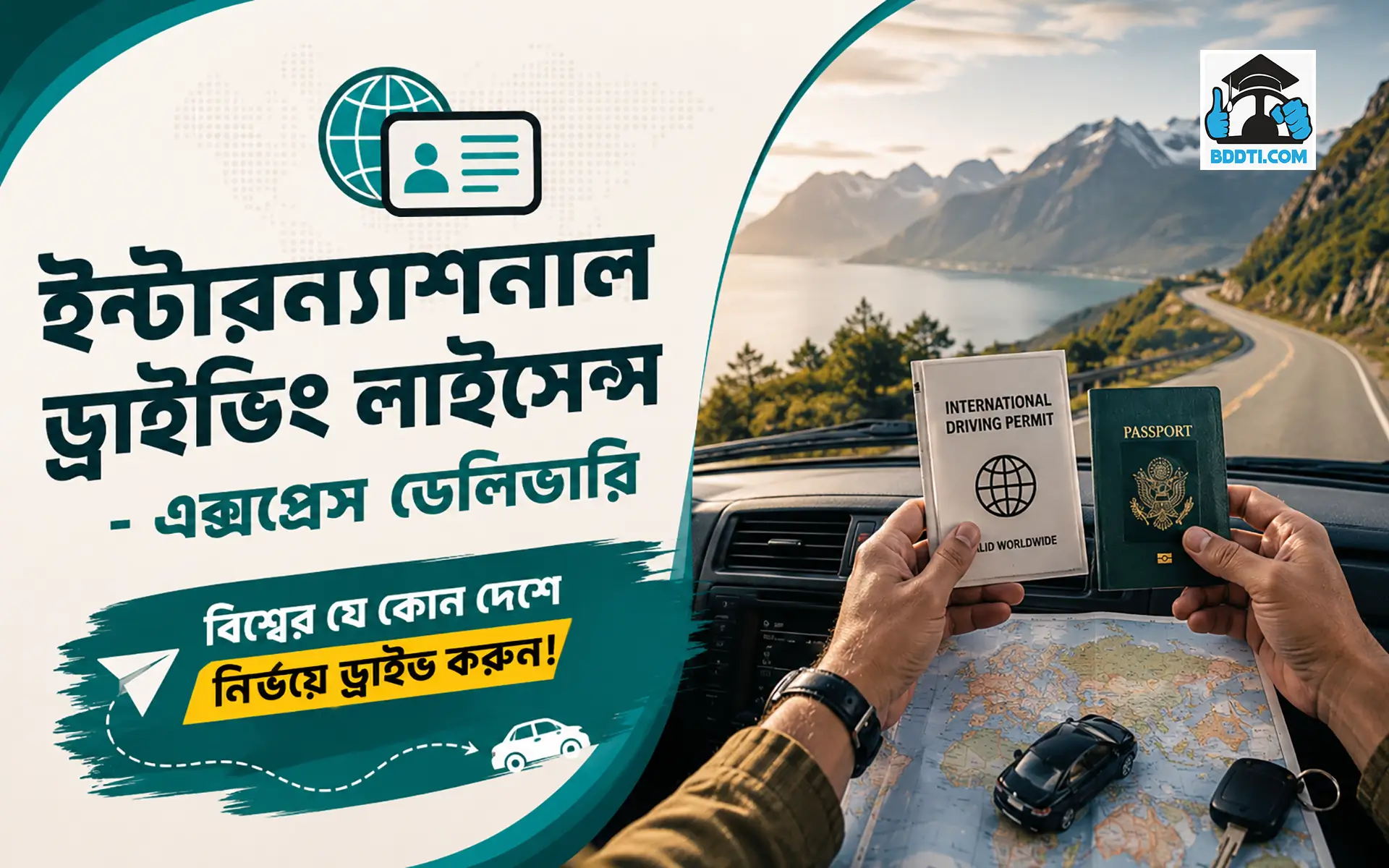 ইন্টারন্যাশনাল ড্রাইভিং লাইসেন্স -(এক্সপ্রেস ডেলিভারি)